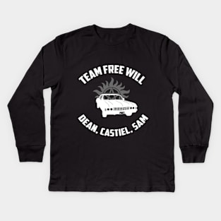 Team Free Will Kids Long Sleeve T-Shirt